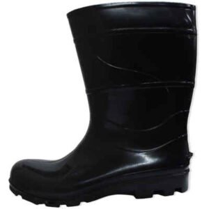 Bota Cano Longo PVC Preta Sem Fibra REF 203 (Crival/Genova)